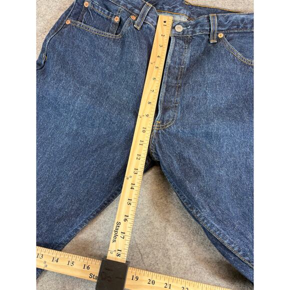 VTG 90s Levis 501 Red Tab Jeans Mens 36x30 Blue Straight Button Fly Streetwear - Picture 8 of 8